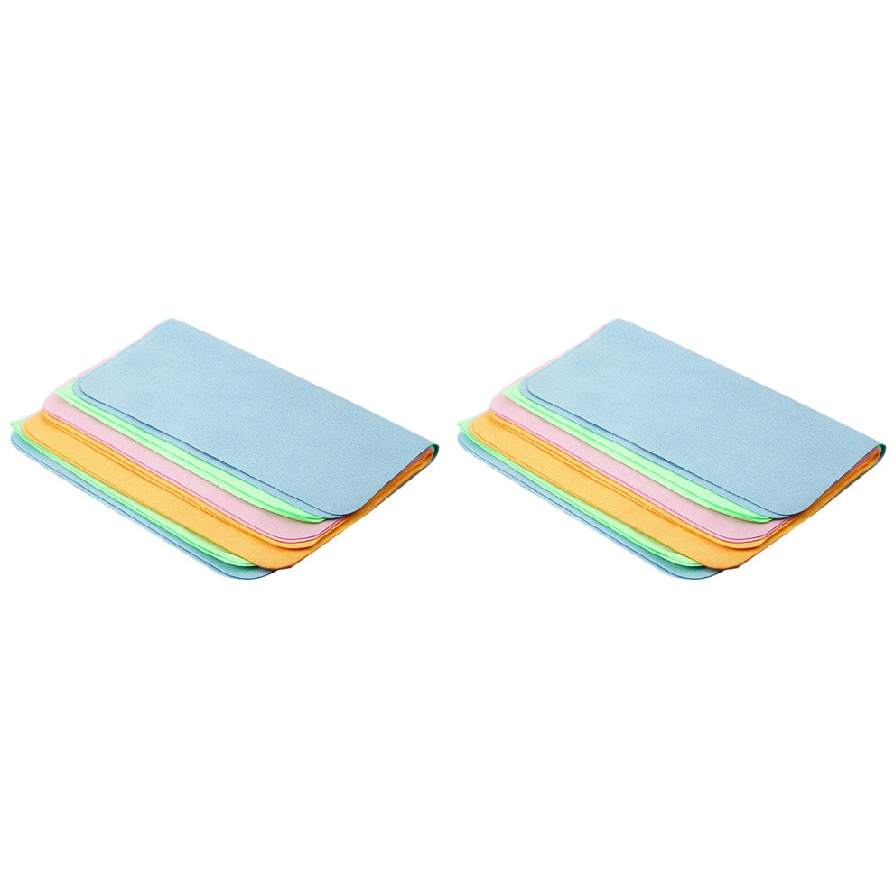 Tlily 10Pcs Soft Chamois Glasses Cleaner Eyeglasses Fine Fiber Clean Cloth For Lens Camera Cleaning