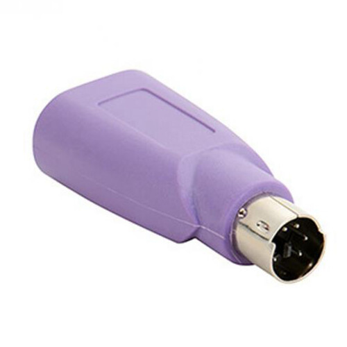 2X PS2 to USB Connector, Computer Mouse and Keyboard Mini Adapter, Mouse and Keyboard Converter 2