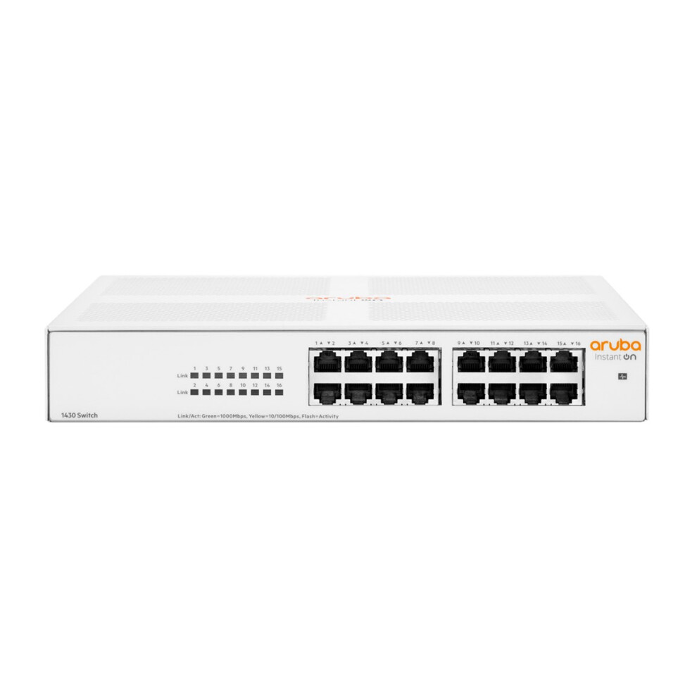 Hpe Weiss Aruba Instant On 1430 16G Unmanaged L2 Gigabit Ethernet (10/100/1000) 1U Weiß - Image 3