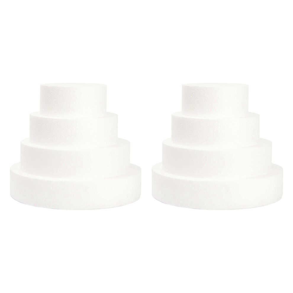 8-pack schuimtaartpoppen voor decoratie en bruiloftsdecoratie, beeldhouwen, modelleren, doe-het-zelfkunst, kindercursus, bloemen