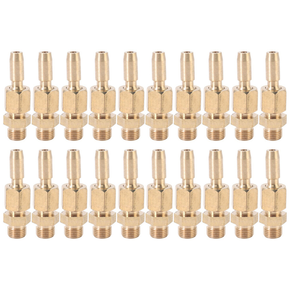 Tlily 20Pcs 1/8 Inch Dn6 Brass Gushing Spray Water Fountain Nozzles Universal Water Curtain Nozzle Landscape Garden Fountain