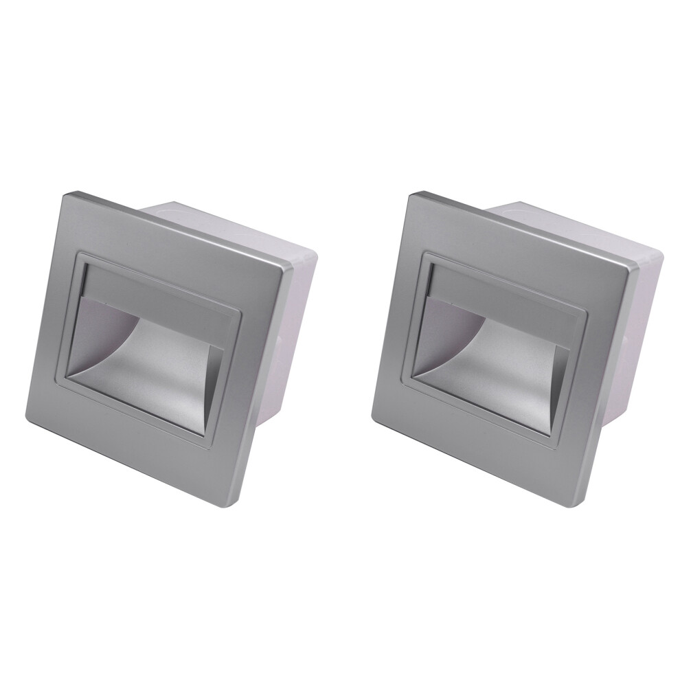 8Pcs Stair Light LED 3W LED Recessed Wall Light Footlight Step Indoor Background Stairway Corridor with 86 Box