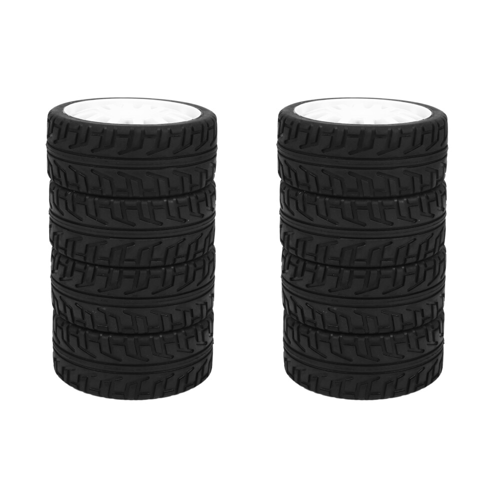 Photos - Parts for Drones & RC models 8PCS 1/8 RC Car Rubber Tyres Plastic Wheels for Redcat Team Hobao 1/8 /On-Road Car