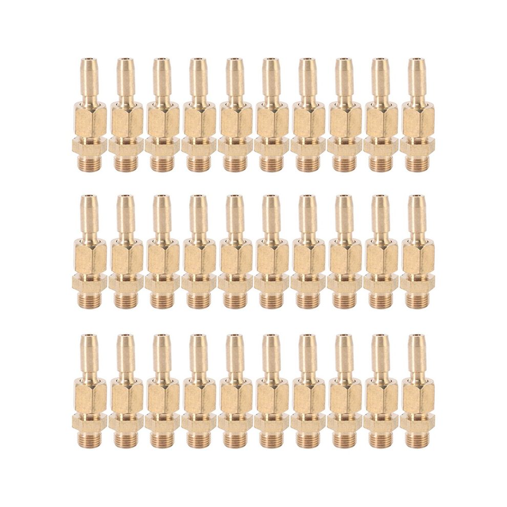 Tlily 30Pcs 1/8 Inch Dn6 Brass Gushing Spray Water Fountain Nozzles Universal Water Curtain Nozzle
