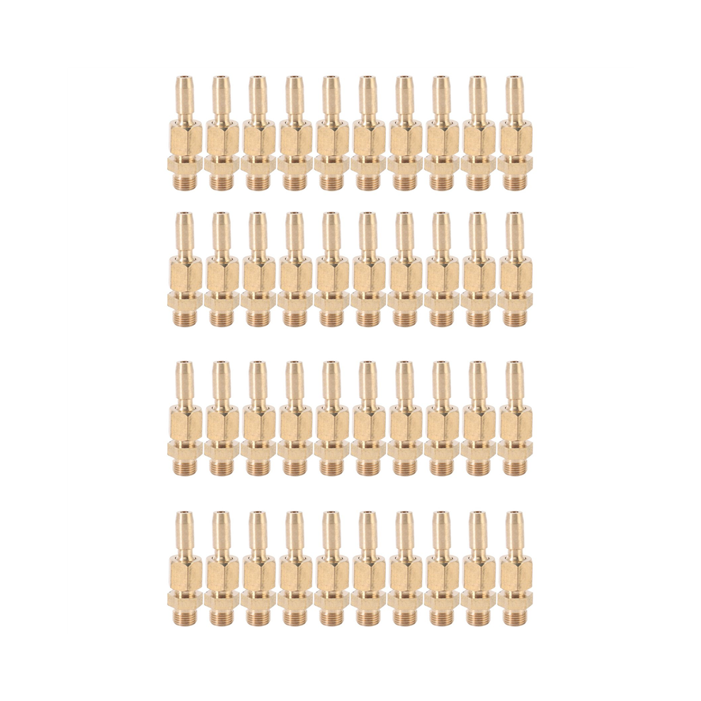 Tlily 40Pcs 1/8 Inch Dn6 Brass Gushing Spray Water Fountain Nozzles Universal Water Curtain Nozzle Landscape
