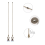 8 Pieces Artificial Crystal Ceiling Fan Pull Chains Pull Chain Extension with Connector for Light Ceiling Fan Desk Lamp 2
