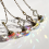 8 Pieces Artificial Crystal Ceiling Fan Pull Chains Pull Chain Extension with Connector for Light Ceiling Fan Desk Lamp 6