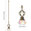 8 Pieces Artificial Crystal Ceiling Fan Pull Chains Pull Chain Extension with Connector for Light Ceiling Fan Desk Lamp 1