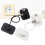 2X Window Restrictors with Safety Lock Cable, No Screws Required to Avoid Damage and Protect the Safety 2