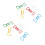 200Pcs Bone Shape Multicolor Metal Paper Clips 7