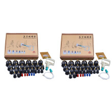48Pcs Chinese Biomagnetic Vacuum Cupping Home Cupping Therapy Set Body Relax Tight Muscles Massage Pain Relief Tool
