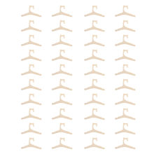 40-Pack Baby Wooden Clothes Hangers for Kids - Non-Slip, Keeps Shoulder Shape, 22.8x12.1cm, 1.5kg Capacity