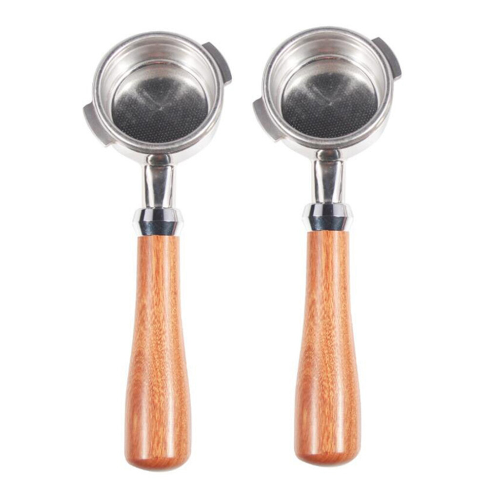 2pcs 58MM Stainless Steel Coffee Machine Bottomless Portafilter for Coffee Machine Professional Accessory