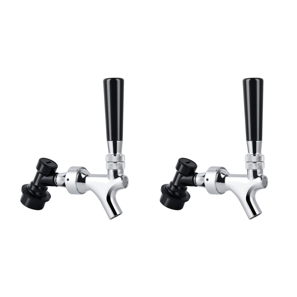 2X Beer Faucet Ball Lock Kit, Homebrew Draft Beer Tap Cornelius & Corny Liquid Ball Lock Picnic Party Beer Tower Set