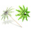 180 Pieces Green Tropical Coconut Palm Tree Paper Umbrellas Picks Cocktail Parasols Cupcake Picks for Hawaiian Party 2