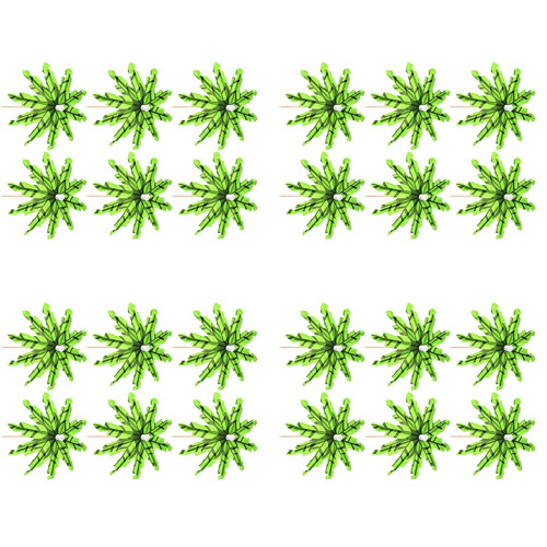 180 Pieces Green Tropical Coconut Palm Tree Paper Umbrellas Picks Cocktail Parasols Cupcake Picks for Hawaiian Party