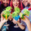 180 Pieces Green Tropical Coconut Palm Tree Paper Umbrellas Picks Cocktail Parasols Cupcake Picks for Hawaiian Party 6