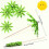 180 Pieces Green Tropical Coconut Palm Tree Paper Umbrellas Picks Cocktail Parasols Cupcake Picks for Hawaiian Party 4