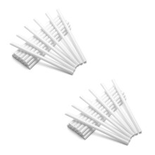100 Pieces Plastic White Cake Dowel Rods for Tiered Cake Construction and Stacking (0.4 Inch Diameter 9.5 Inch Length)