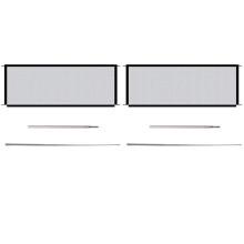 2X Household Dog Isolation Door Portable Folding Pet Isolation Fence Dog Barrier Safety Fence Net