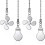 8x Ceiling Fan Pull Chain Fan Extension Chain Fan Chain Pulls Decorative 12 Inch Ceiling Fan Chain Extender Ornament D 3