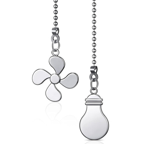 8x Ceiling Fan Pull Chain Fan Extension Chain Fan Chain Pulls Decorative 12 Inch Ceiling Fan Chain Extender Ornament D 1