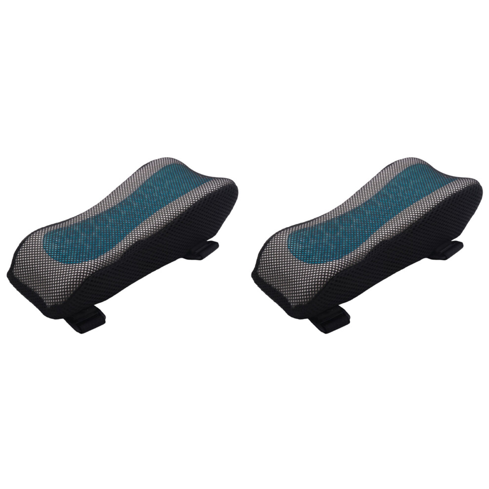 Tlily 2X Memory Foam Cooling Gel Chair Armrest Pads Arm Rest Riser Pillow For Office Gaming Chairs Pressure Relief Pillow