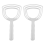 3X Meat Scraper Bone Dust Scraper Bone Scraper White Scraper Bone Dust Remover Square Bone Dust Scraper 3