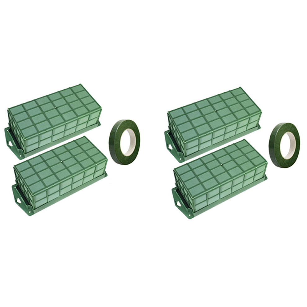 4 Pack Floral Foam Cage for Flower Arrangements Dry and Wet Floral Foam for Florist Foam