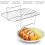 2X Rack for Ninja DZ201/DZ401 Foodi Accessories Stainless Steel Multi-Layer Stackable Dehydrator Rack 3