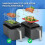 2X Rack for Ninja DZ201/DZ401 Foodi Accessories Stainless Steel Multi-Layer Stackable Dehydrator Rack 5