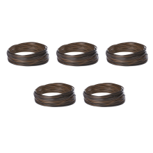 5X Coffee Gradient Flat Synthetic Rattan Weaving Material Plastic Rattan for Knit and Repair Chair Table Storage Basket