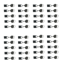 40-Piece Silicone Lighter Holder Sleeve Clip with Retractable Keychain – Protective Cover for Lighters