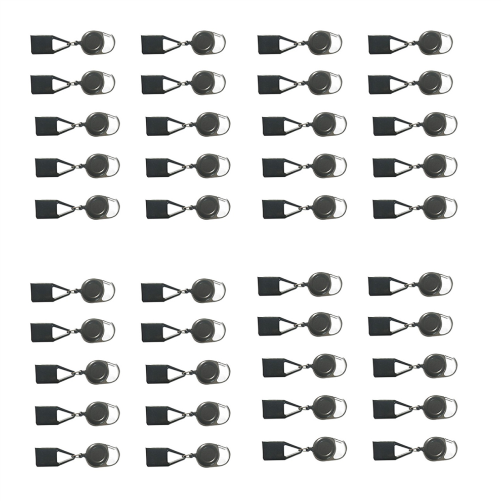 40Pcs Silicone Lighter Holder Sleeve Clip Lighter Protective Cover Smoking Accessories with Retractable Keychain