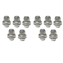 10 tuercas de espárrago para rueda C2C35294010 para S-Type, X-Type, XJ, XJR, XF (1999-11)