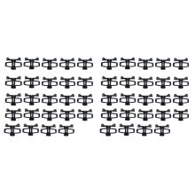 Plastic Electronic Fence Wire Tensioner Livestock Electric Fence Wire Portable Tape Tighteners for Farm Accessories 48Pc