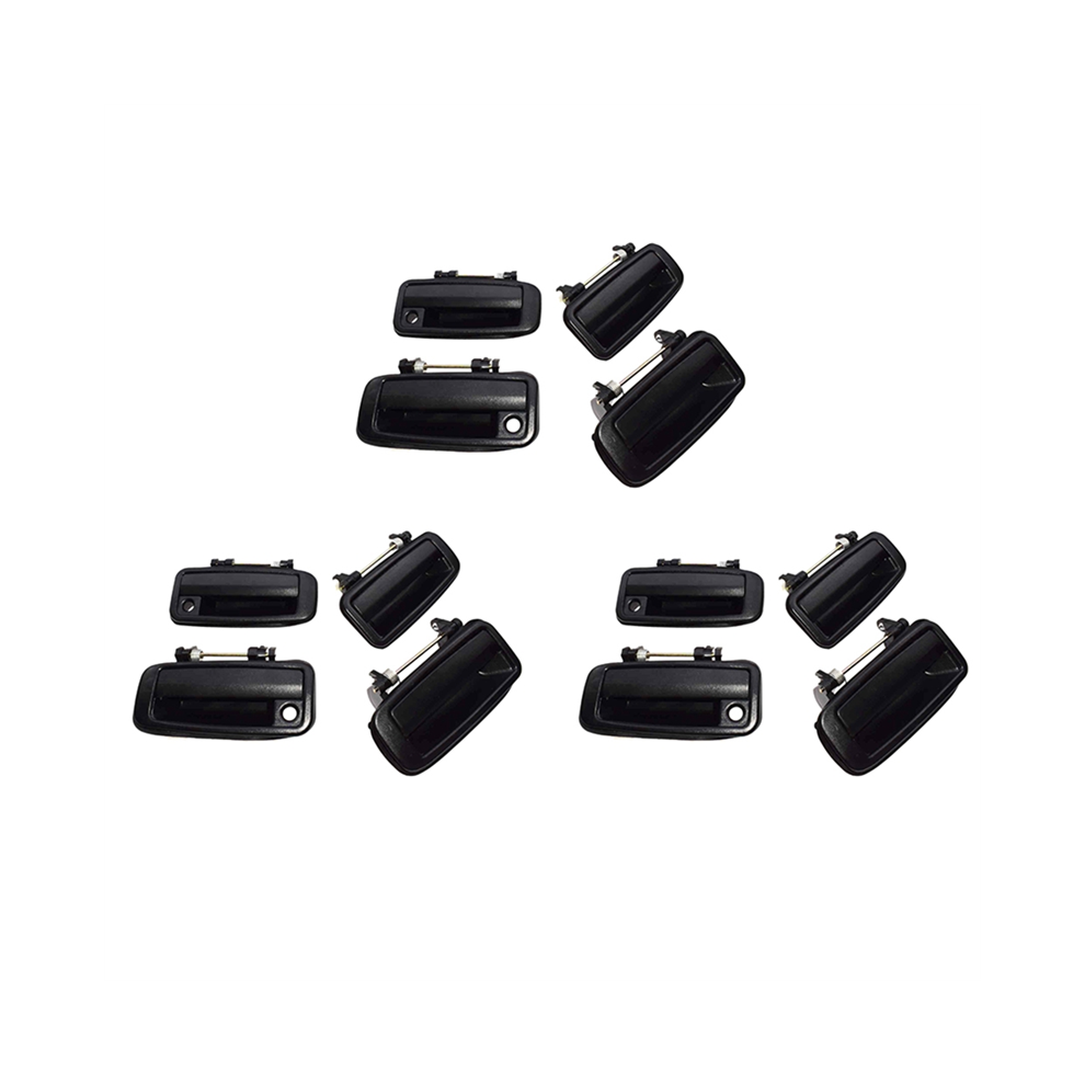 12 Pcs(Front Rear Left Right)Outside Outer Exterior Door Handle For 1988-1992 69210-12110 69220-12110 4762224679788