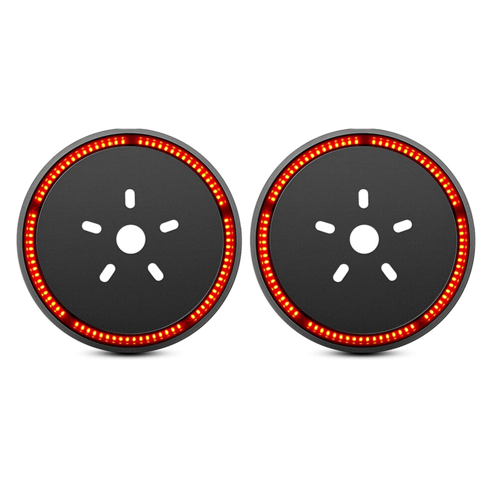 2X Spare Tire Brake Wheel 3Rd Third Brake For Wrangler 2007-2018 Jk Jku Yj Tj, Red Light 4762224617537