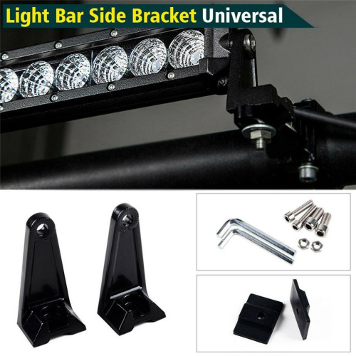 4X Universal Brackets Mounting LED Base Brackets for LED Light Bar Side Mount Bracket 1