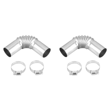 2X Car Heater Ducting Elbow Pipe Outlet Exhaust Connector for Eberspaecher Parking Heater