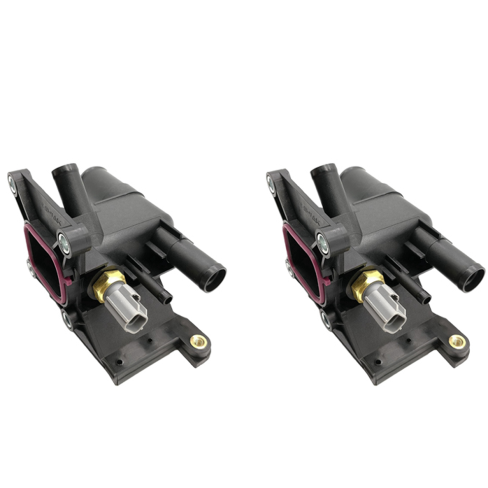 2X New Thermostat Engine Coolant Water Outlet With Sensor For 3 5 6 2006-2013 2.0L-L4 Lf941517z 4762149490895