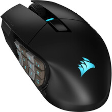 Gaming-Maus - Kabellos - CORSAIR - SCIMITAR ELITE RGB Wireless - 16 programmierbare Tasten - Akkulaufzeit 150h - Schwarz (CH-9314311-EU)