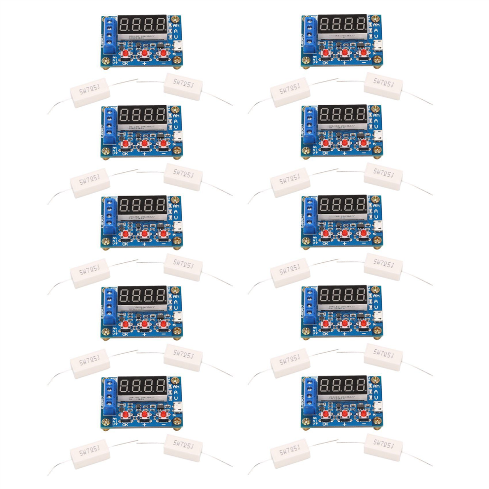 10X Zb2l3 Battery Tester Led Digital Display 18650 Lithium Battery Power Supply Test Resistance Lead-Acid Capacity 4762224674226