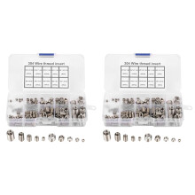 300Pcs Thread Repair Inserts M3 M5 M6 M8 Stainless Steel Heli Coil Thread Repair Insert Wire Thread Insert Assortment