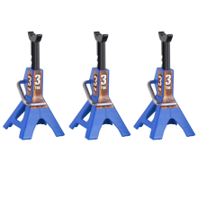 3X 3 tonnellate in scala Jack modello Axle Stand Lift Toys Heavy Duty Support Vehicle Floor Ratchet per TRX4 D90 CC01 RC Blu