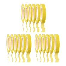 18 Rolls Tape 1/16,7/10,1/8,1/4,1/2,3/4 Inch x 55Yard, Fineline Masking Tape, Painters Automotive Masking Tape