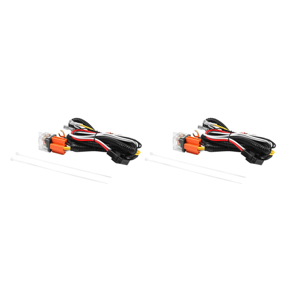 2X 12V Horn Relay Wiring Harness Kit Grille Mount Blast Tone Horns Wiring Harness Plug For Car Truck Universal 4762149437579