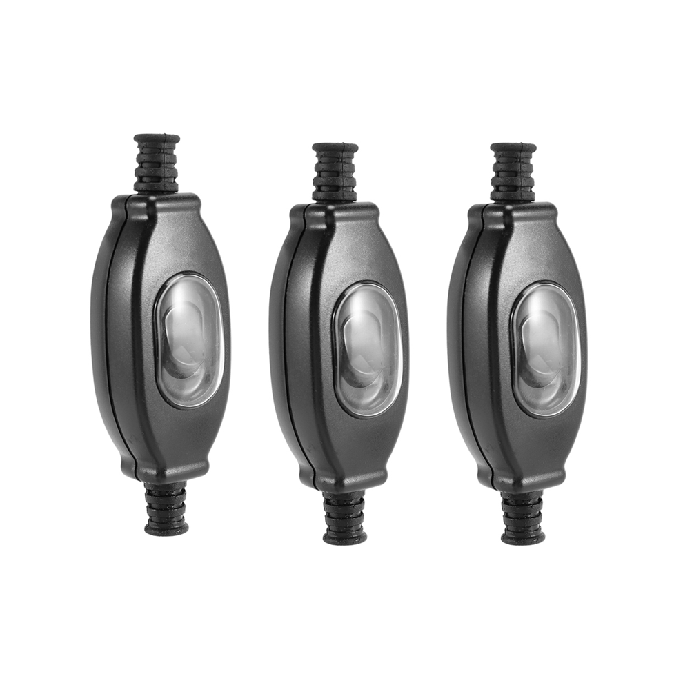 3X 3A 250V 6Mm Waterproof In Line Switch Cord Switch Ip65 Round Wire Silver Contact Double Cut Switch Dust Switch 4762149441231