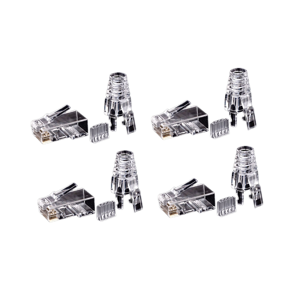 200Pcs Cat6 Rj45 Connector Utp Cable Ethernet Jack 8P8c Network 6 Modular Plugs With 6.5Mm Rj45 4762224679634