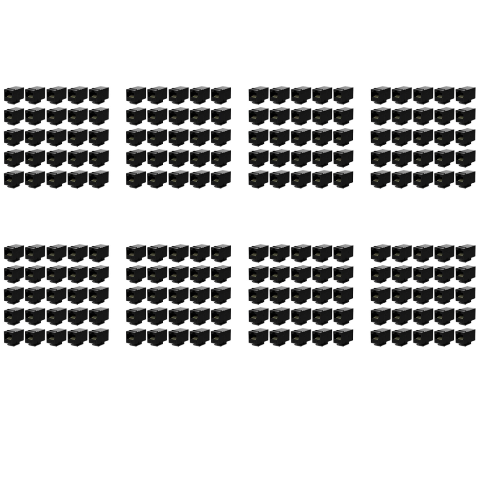 200 Pcs Rj45 Coupler Cat6 Jacks Inline Coupler Female To Female Insert Coupler 4762149492462